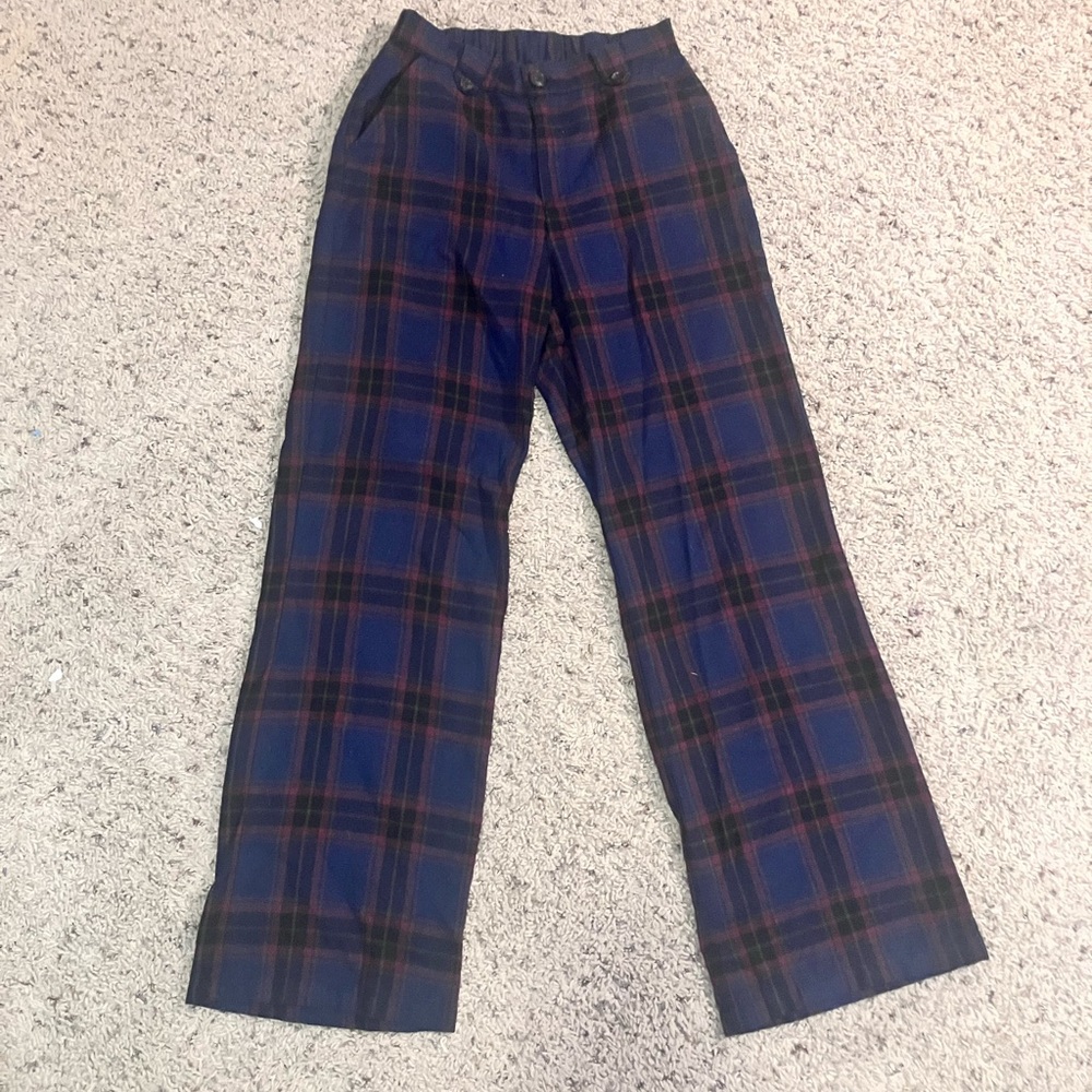 Business Casual navy plad pants